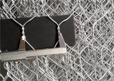 معماری Stone Cage Wire Mesh ضد زنگ Galfan Steel Coated