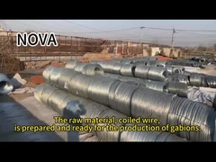 جعبه های گابیان سبد های سنگی آب گرم غوطه ور شده زینک فلزی سیم شبک برای حفاظت از رودخانه