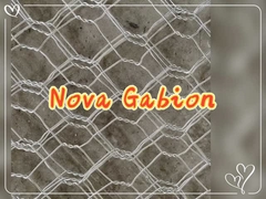 NOVA Wire Mesh-Hexagonal Woven Galvanized Gabion - سیم 6mm برای حفاظت از شیب انعطاف پذیر