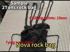 واحد فیلتر کیسه سنگ 2 تن برای کنترل رودخانه و کارهای ساختمانی موقت