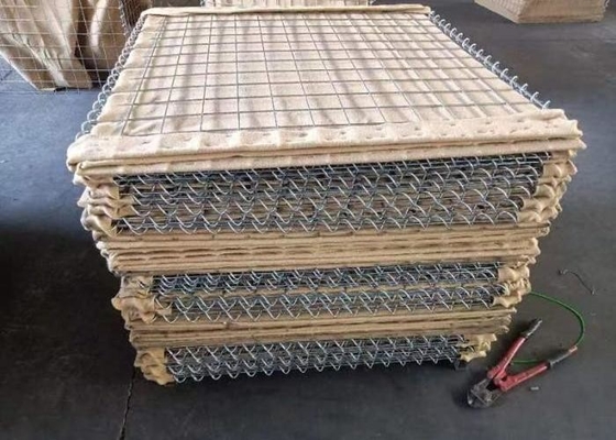 موانع شن دفاعی نظامی 75x75mm با مواد پارچه Pp