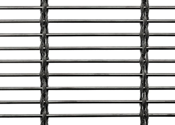 پانل های بافته شده سیم مشبک تزئینی کابل دیواری معماری SS 304