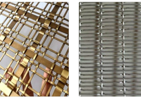 صفحه نمایش مشبک فلزی تزئینی Woven Ss 316 برای دکوراسیون رستوران