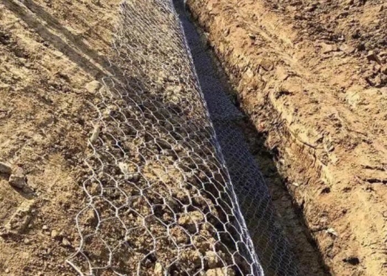 دیوار حائل سبدهای گابیون فلزی سازگار با محیط زیست 120 گرمی سیم گالوانیزه 3.0 میلی متری