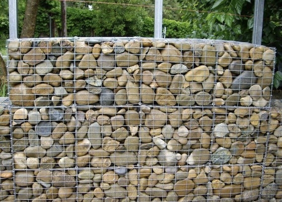 دیوار حائل سبد گابیون 2x1x0.5 متر بادوام و قابل اعتماد جوش داده شده سنگین