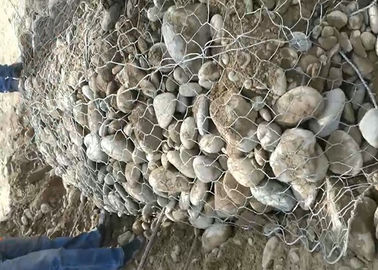 کیسه سنگی دیوار سیم Cage Gabion Columniform کیسه بافته شده Mesh ISO9001 تایید شده است