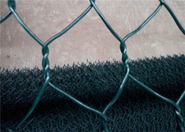 سیم پیچ شش ضلعی Twisted Twisted PVC مخلوط مش سیم گیبون قفس