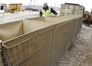 موانع دفاعی نوع دیوار هسکو جوش داده شده با روکش روی برای دیوار شنی نظامی یا کنترل سیل