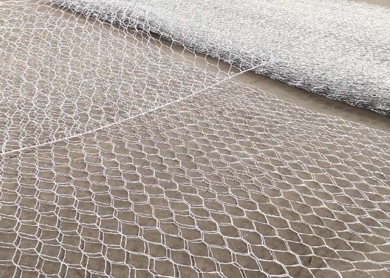 3x1x0.5m 80x100mm سبدهای گابیون فلزی جعبه بافته شده پایداری ساحل رودخانه