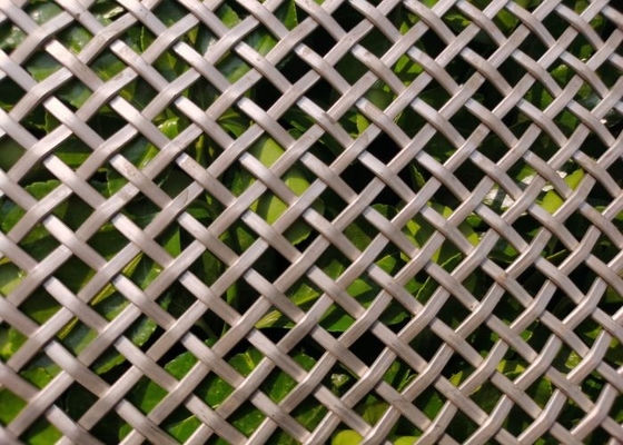 صفحه نمایش مشبک فلزی تزئینی Woven Ss 316 برای دکوراسیون رستوران