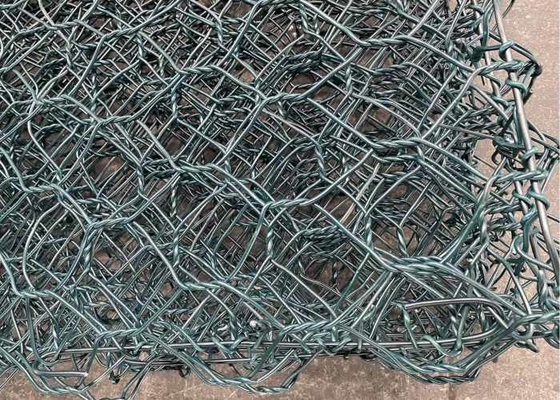 مش سیم گابیون 2.4 میلی‌متری 60x80 میلی‌متری Galfan برای محافظت از مسیر رودخانه
