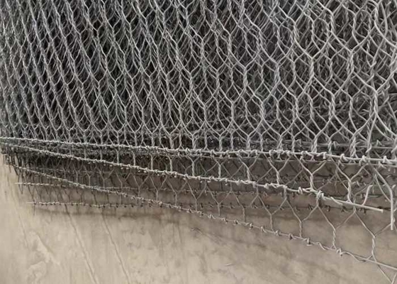 روکش روی 220-240g/M2 تشک  Gabion سوراخ 60*80mm