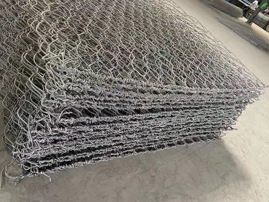 گابیون با روکش روی خاکستری تیره pvc 1mx1mx2m