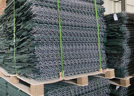 50x50mm اندازه سوراخ سنگرهای شن نظامی با 250G-300G / M2 رنگ سبز ژئوتکستیل