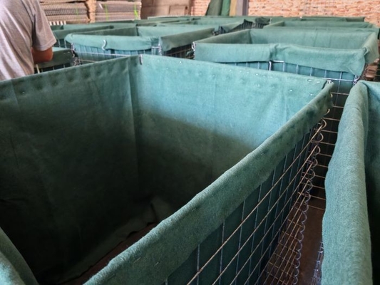 اندازه سوراخ 75x75mm سیم پانل موانع نظامی برای وظیفه سنگین پلی پروپیلن غیر بافته