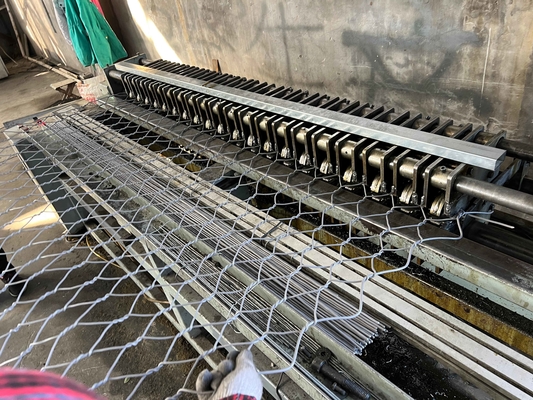 2x1x1m گالفان گابيون سبد نگهدارنده دیوار 3.4mm