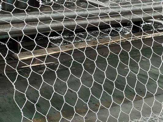 2x1x1m گالفان گابيون سبد نگهدارنده دیوار 3.4mm
