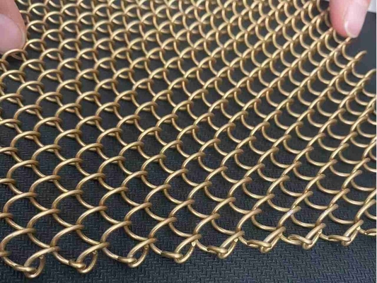 سقف دیویدر آلومینیوم زنجیر لینک پرده 4mm 5mm 6mm فلزی تزئینی