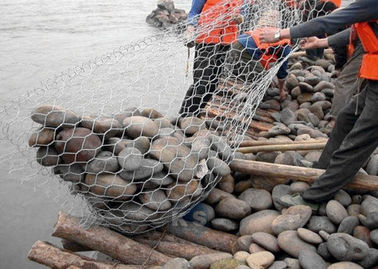 ایمنی Gabion Mesh Cage 2.0 - 4.0 میلیمتر قطر سیم به حفاظت Seawall اعمال می شود