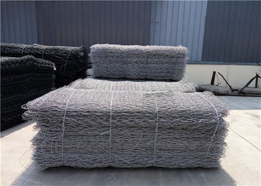 2x1x0.5m گالوانیزه فولاد ششم زاویه ای سیم گابیان 100x120mm 230g/m2