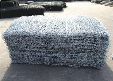 2x1x0.5m گالوانیزه فولاد ششم زاویه ای سیم گابیان 100x120mm 230g/m2