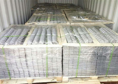 Galfan Coated Gabion پانل های مشبک پانل های گابین داخلی طراحی رنگ نقره ای