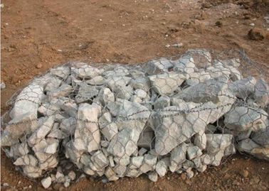 دفاع از سیل گابون دیوار قفس / Pvc پوشش داده شده قفس سنگ گابون