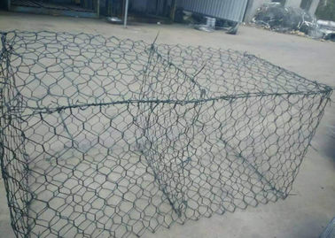 سیم مش فلزی پوشش داده شده دو سیم پیچ دو طرفه شش ضلعی 2.0 - 5.0 میلیمتر قطر سیم